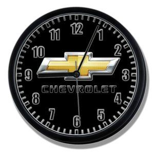 Chevy Chevrolet logo clock NEW